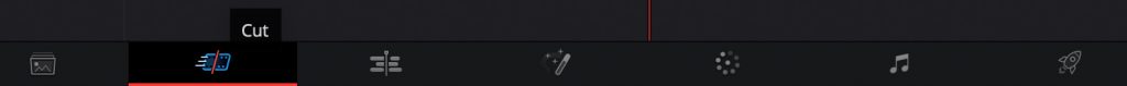 Pestaña Cut Davinci Resolve 16